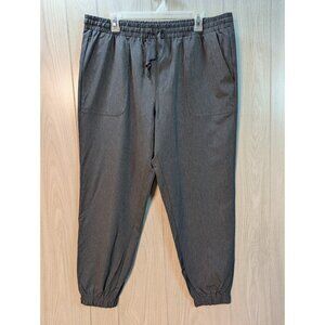ZYIA Pants Womens XXL Gray Quick Dry Ankle Active Joggers Pull On Drawstring
